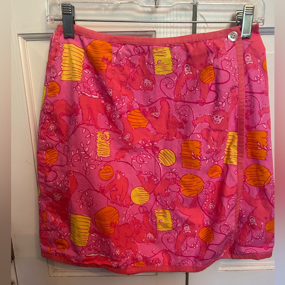 Lilly Pulitzer Vintage Palm Beach wrap skirt - Size S - Picture 2 of 6